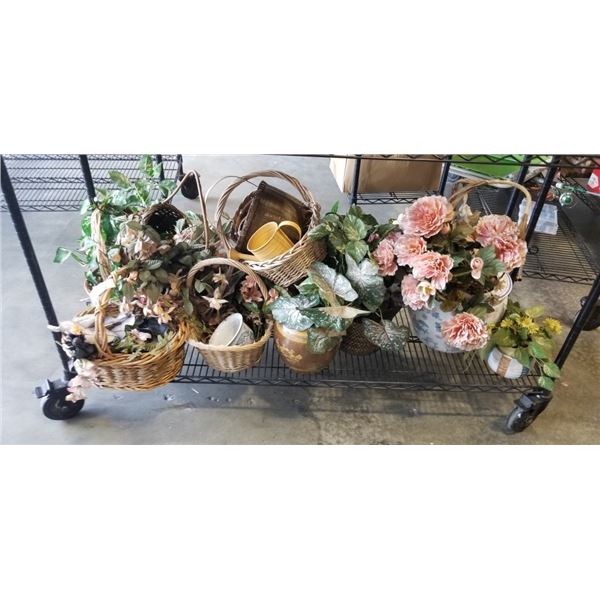 LARGE LOT OF ARTIFICIAL FLOWERS