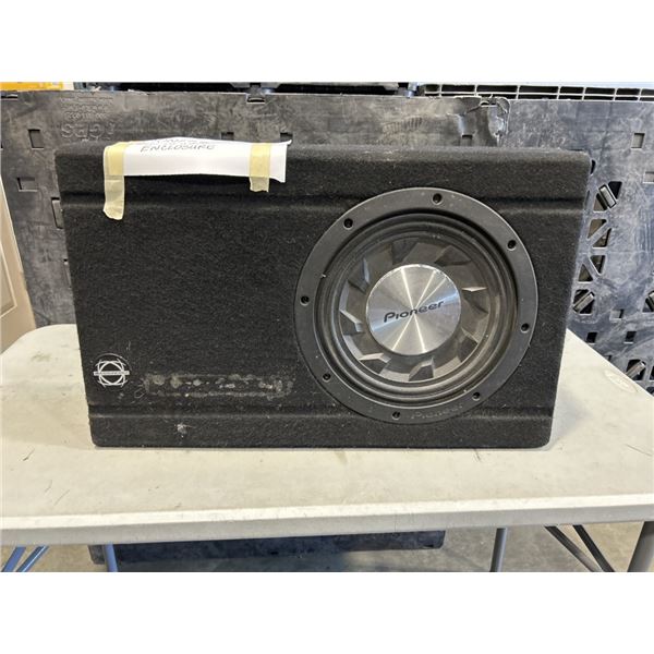PIONEER SUBWOOFER BASS WORX ENCLOSURE. WORKING
