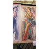 Image 2 : 3 VINTAGE PARTICLE BOARD PRINTS
