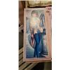 Image 4 : 3 VINTAGE PARTICLE BOARD PRINTS