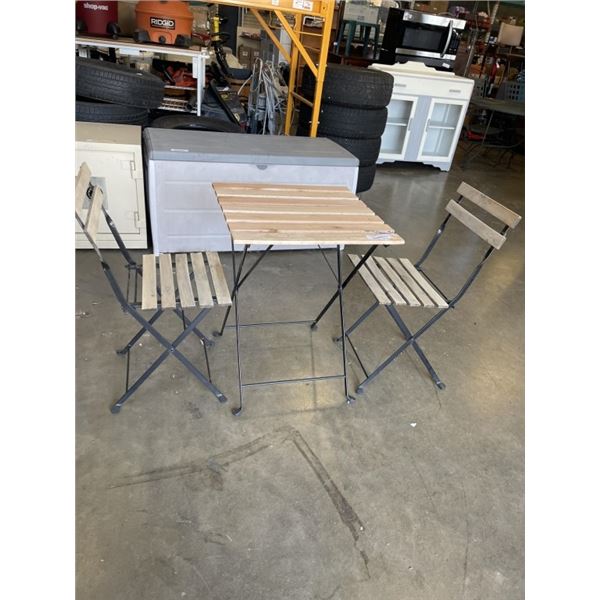 OUTDOOR BISTRO BISTRO SET - TABLE AND 2 CHAIRS