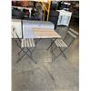 Image 1 : OUTDOOR BISTRO BISTRO SET - TABLE AND 2 CHAIRS