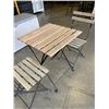 Image 2 : OUTDOOR BISTRO BISTRO SET - TABLE AND 2 CHAIRS