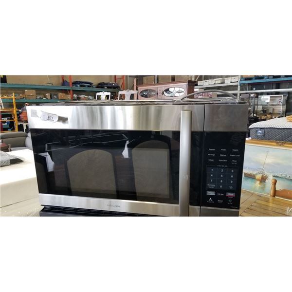 INSIGNIA OVER-THE-RANGE 1.7CU FT MICROWAVE - TESTED WORKING, RETAIL $269