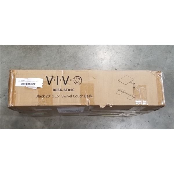 VIVO BLACK 20" X 15" SWIVEL COUCH DESK