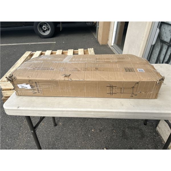 VIVO BLACK MOBILE LARGE TV CART