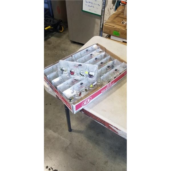 TRAY OF MASQUERADE SHOT GLASSES