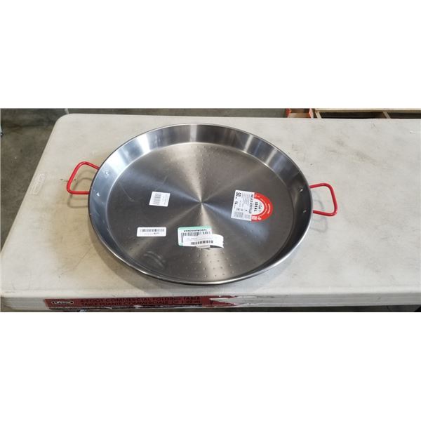 LA IDEAL PAELLA DE ACERO PULIDO POLISHED STEEL PAELLA PAN. 50CM