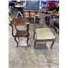 Image 1 : ANTIQUE PARLOR CHAIR AND TABLE