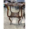 Image 2 : ANTIQUE PARLOR CHAIR AND TABLE