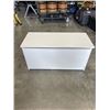 Image 1 : SOLID WOODEN WHITE STORAGE TRUNK