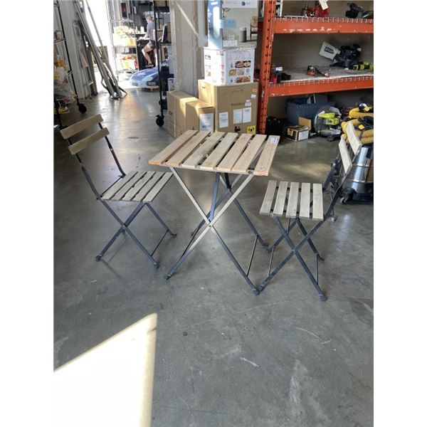 OUTDOOR BISTRO BISTRO SET - TABLE AND 2 CHAIRS