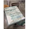 Image 6 : PUB TABLE WITH 3 BROWN AND A GREEN CHAIR