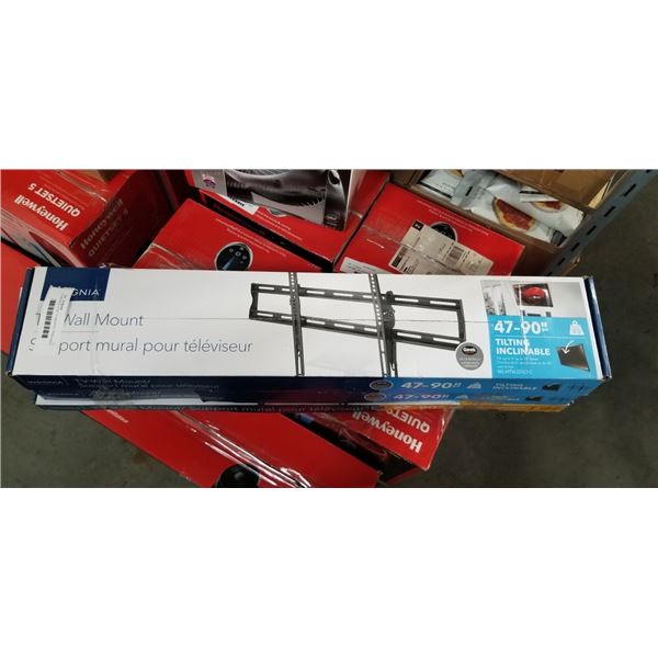 3 INSIGNIA 47-90" TV MOUNTS, FIXED AND 2 TILTING, TOTAL RETAIL $159