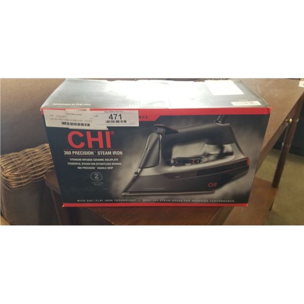 CHI 360 PRECISION STEAM IRON - TESTED WORKING, RETAIL $79