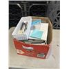 Image 1 : TOTE OF OFFICE SUPPLIES