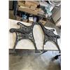 Image 1 : 2 CAST IRON BENCH ENDS