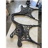 Image 4 : 2 CAST IRON BENCH ENDS