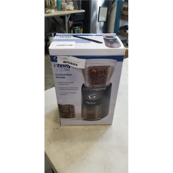 CAPRESSO INFINITY PLUS CONICAL BURR COFFEE GRINDER