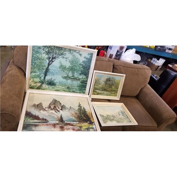 4 FRAMED NATURE PRINTS