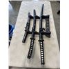Image 1 : 3 DECORATIVE SWORDS WITH STAND