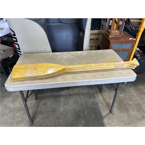 3 48 INCH WOODEN PADDLES