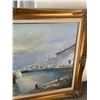 Image 3 : OIL ON CANVAS SAILBOAT PRINT