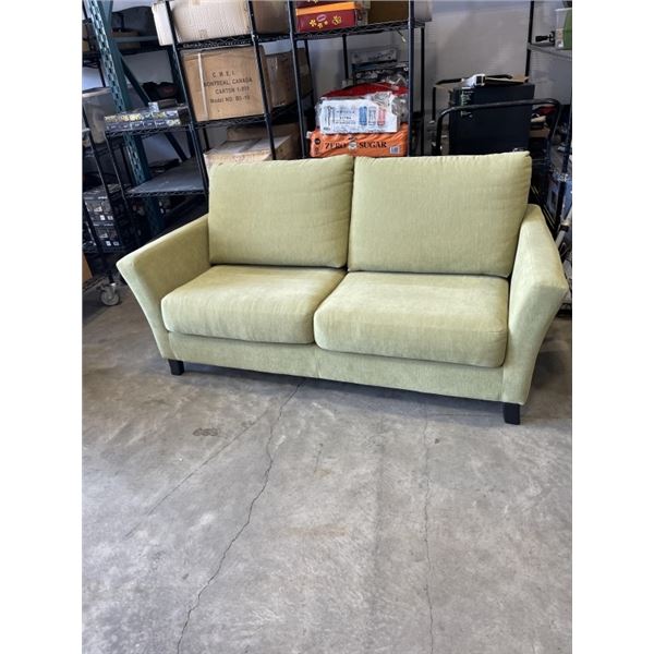 GREEN MODERN LOVESEAT