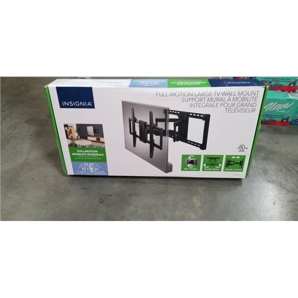 INSIGNIA 42-90" FULL MOTION TV WALL MOUNT, RETAIL $149