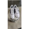 Image 1 : ADIDAS WOMANS WHITE BREAKNET SLEEK SHOES. SIZE 10