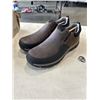 Image 2 : CLARKS COLLECTION MENS WALPATH STEP DARK BROWN LEATHER SHOES. SIZE 12 US