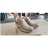 Image 1 : CLARKS WOMANS WAVE PLATEAUAP STONE NUBUCK SHOES. SIZE 6.5 US M