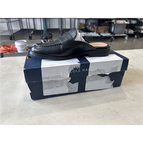 COLE HAAN WOMANS BLACK STASSI PENNY MULE SHOES SIZE 5 USA