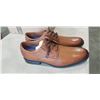 Image 2 : CLARKS COLLECTION MENS WHIDDON PLAIN DARK TAN LEATHER SHOES. SIZE 11 US