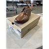 Image 1 : CLARKS COLLECTION MENS WHIDDON PLAIN DARK TAN LEATHER SHOES. SIZE 9.5 US