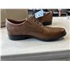 Image 3 : CLARKS COLLECTION MENS WHIDDON PLAIN DARK TAN LEATHER SHOES. SIZE 9.5 US