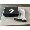 Image 1 : CONVERSE UNISEX WHITE CHUCK TAYLOR ALL STAR BOOTS. SIZE 9.5 MENS, 11.5 WOMANS