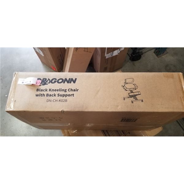 DRAGONN BLACK KNEELING CHAIR WITH BACK SUPPORT