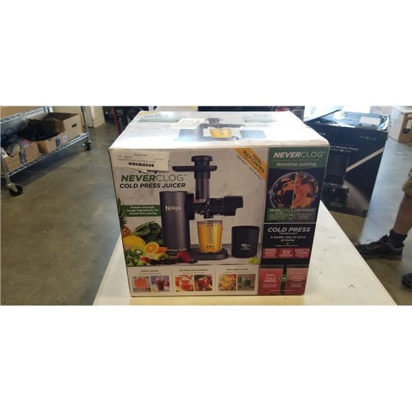 NINJA NEVER CLOG COLD PRESS JUICER - TESTED WORKING, RETAIL $189