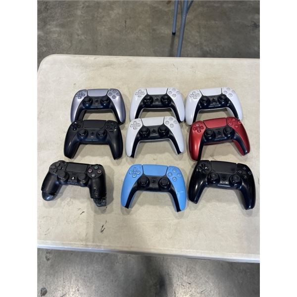 9 PLAYSTATION CONTROLLERS.  DEFECTIVE STORE RETURNS