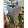Image 3 : 2 OUTDOOR WICKER PLANTER POTS
