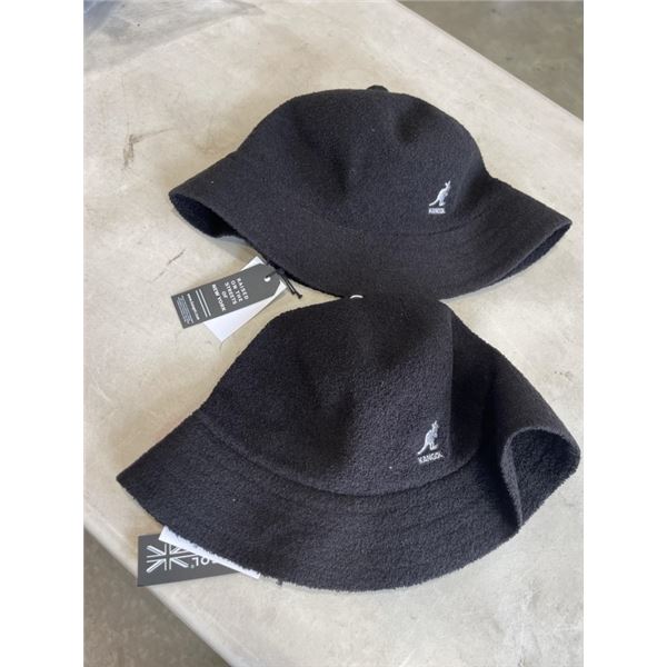 2 AS NEW KANGOL MENS BERMUNDA CASUAL BUCKET HATS