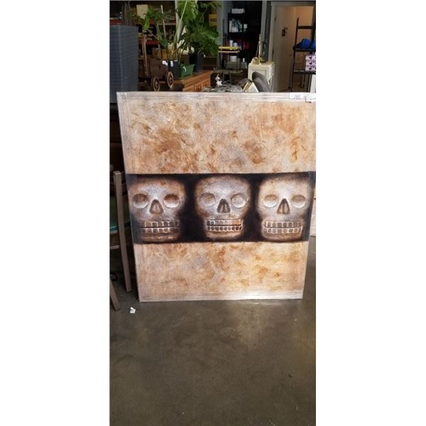 CANVAS SKULL PAINTING