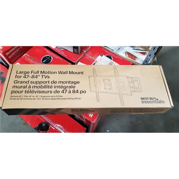 BEST BUY ESSENTIALS 47-84" TV WALL MOUNT, RETAIL $79