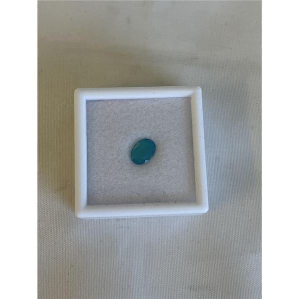 0.9CT NATURAL BLUE OPAL, UNTREATED, OVAL CUT, RETAIL $220