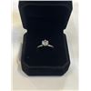 Image 2 : NEW S925 1.0CT SIMULATED DIAMOND (CZ) SOLITAIRE RING, RESIZEABLE, MOUNTED IN 925 STERLING SILVER W/ 
