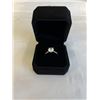 Image 2 : NEW S925 2.0CT SIMULATED DIAMOND (CZ) SOLITAIRE RING, SIZE 7, MOUNTED IN 925 STERLIJG SILVER W/ WHIT