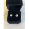 Image 2 : NEW PLATINUM PLATED 2.0CT EACH SIMULATED DIAMOND (CZ) HEART PRONG STUD EARRINGS