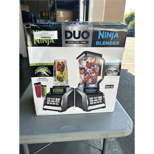 NINJA NUTRI NINJA DUO AUTO-IQ 1300W STAND BLENDER W/ NINJA CUPS - TESTED WORKING, RETAIL $229