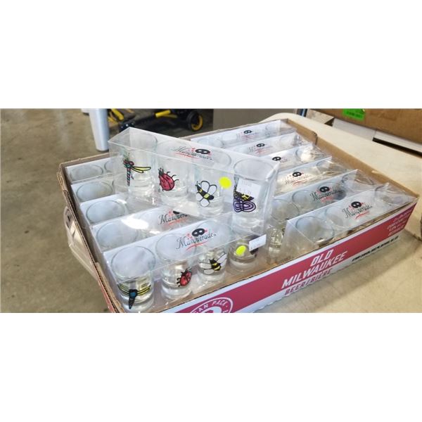 TRAY OF MASQUERADE SHOT GLASSES